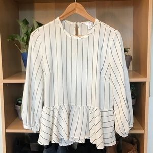 BP pinstripe blouse